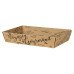 Panier carton kraft "Voyage gourmand"  28 X 20.5 X 5CM