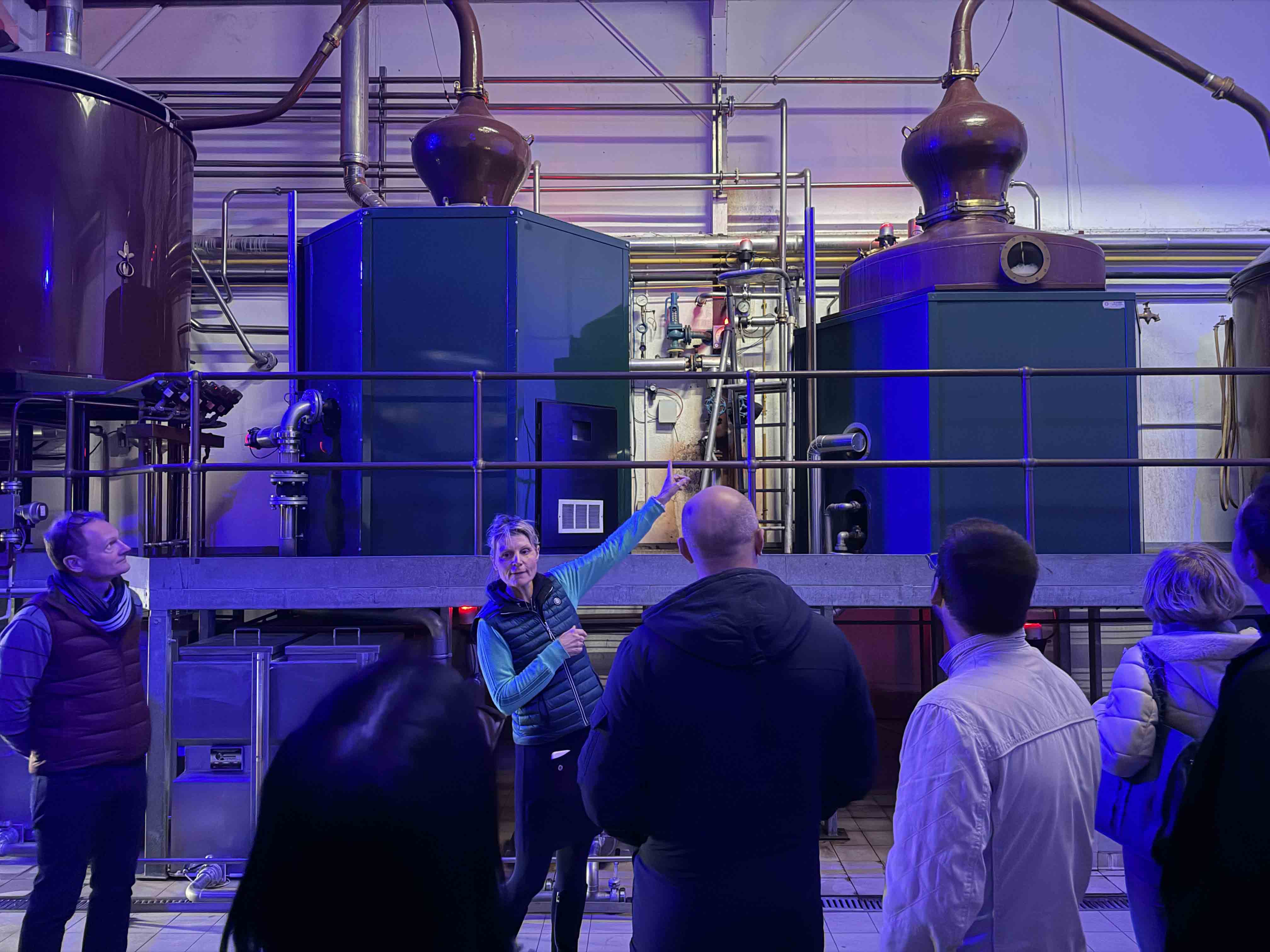 Découverte des impressionnants alambics en cuivre, cœur battant de la distillation